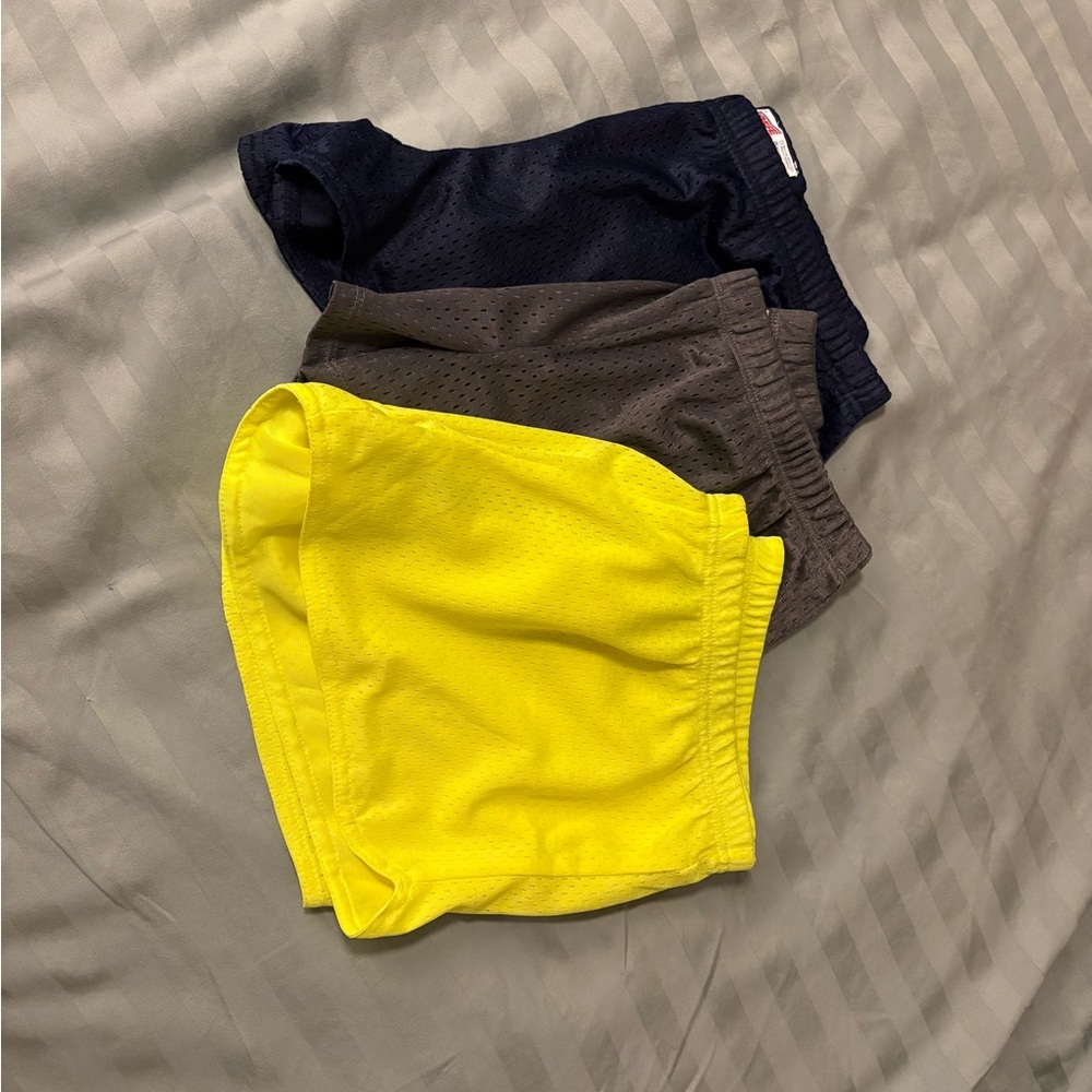 Soffe Shorts in Yellow, Gray and Navy